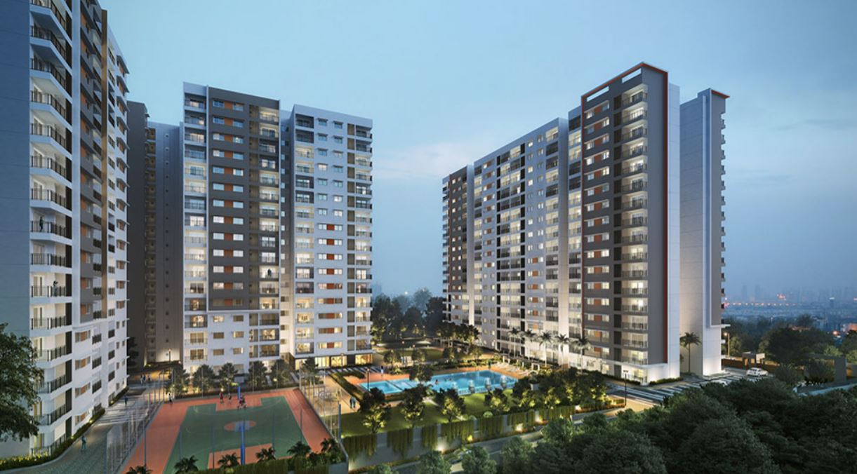 Adarsh Crest 2 & 3 Bedroom Apartments Kempapura Hebbal Bangalore