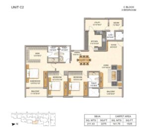 adarsh-premia-4-bedroom-plan