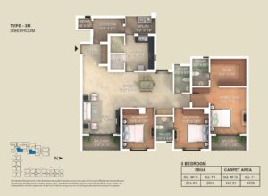 adarsh-lakefront-rmz-ecoworld-3-bedroom-plans