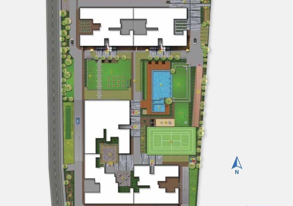 3 BHK — 2,144 sq.ft Floor Plan